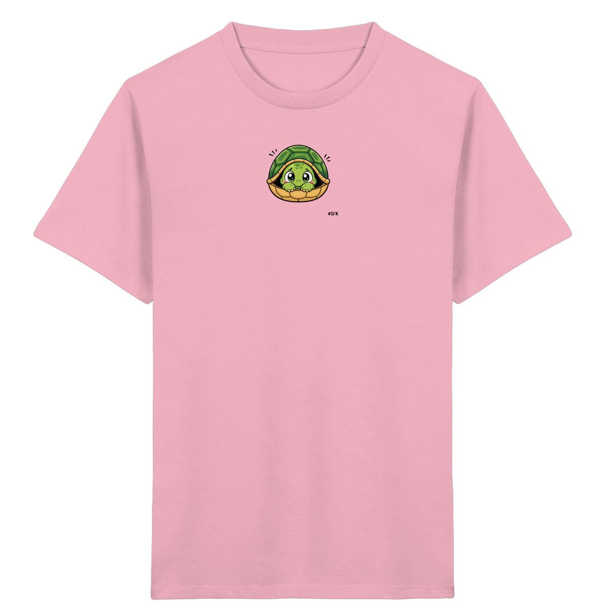 Schüchterne Schildkröte: Kuscheliges T-Shirt für Kinder - Kinder Bio T-Shirt
