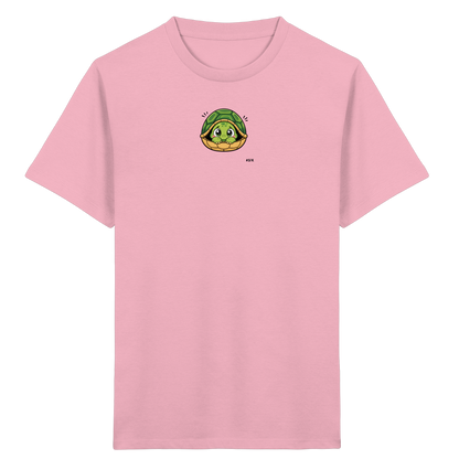 Schüchterne Schildkröte: Kuscheliges T-Shirt für Kinder - Kinder Bio T-Shirt