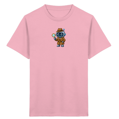 Pixel Detektiv Roboter T-Shirt für Kinder - Kinder T-Shirt