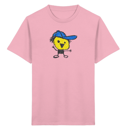 Kritzelkopf mit schiefer Mütze - Kinder Bio T-Shirt