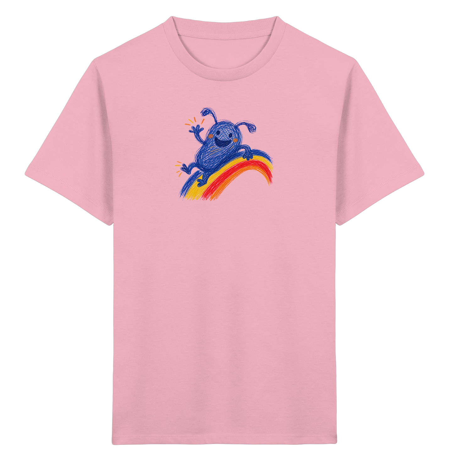 Regenbogenracker Kritzelmonster Kinder Shirt - Kinder Bio T-Shirt