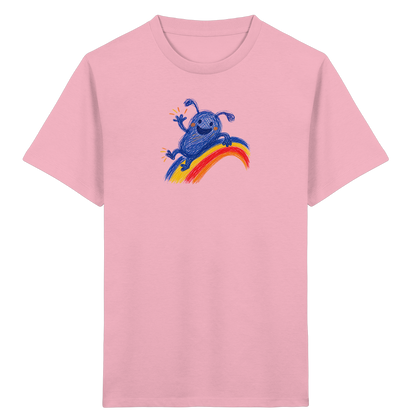 Regenbogenracker Kritzelmonster Kinder Shirt - Kinder Bio T-Shirt