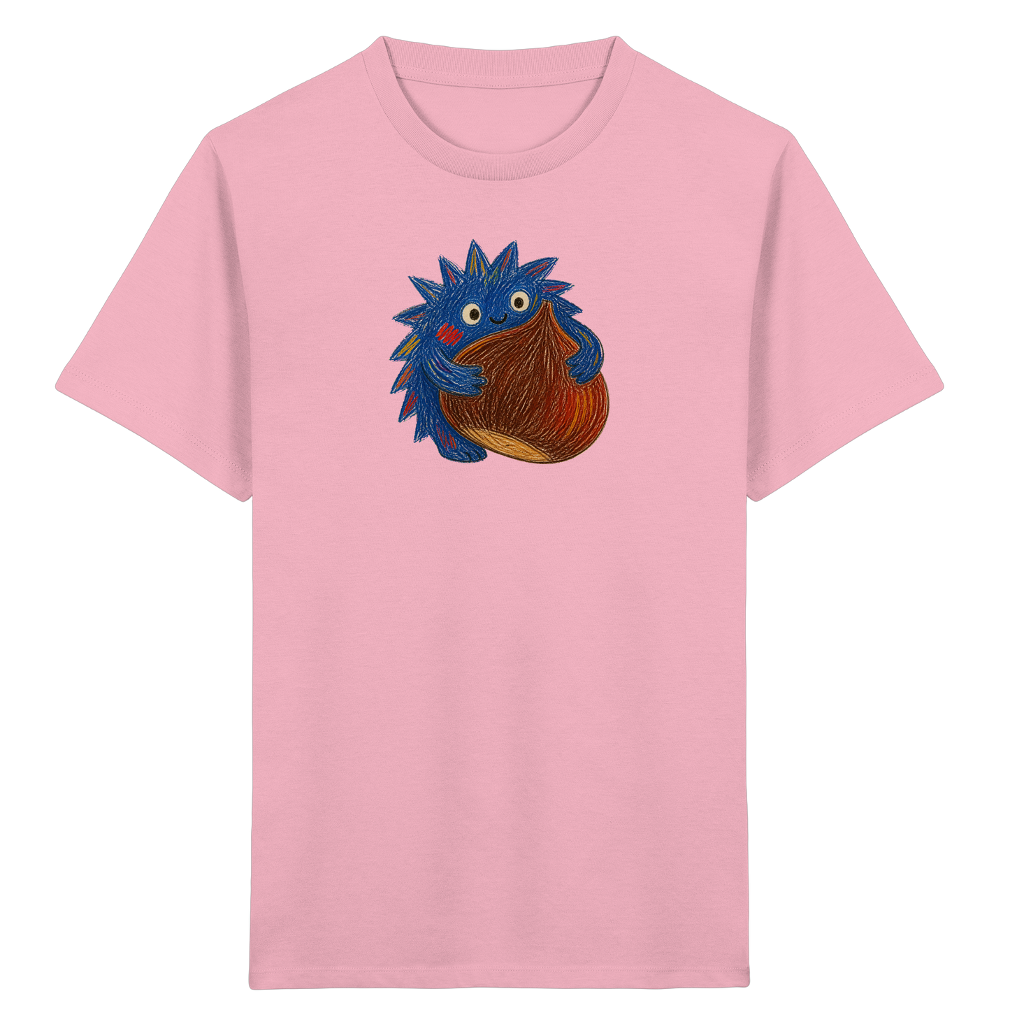 Kastanienknirps umarmt Kastanie - Kinder Bio T-Shirt