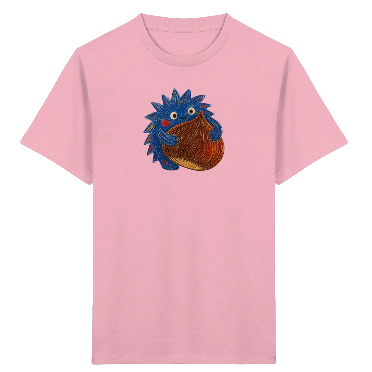 Kastanienknirps umarmt Kastanie - Kinder Bio T-Shirt