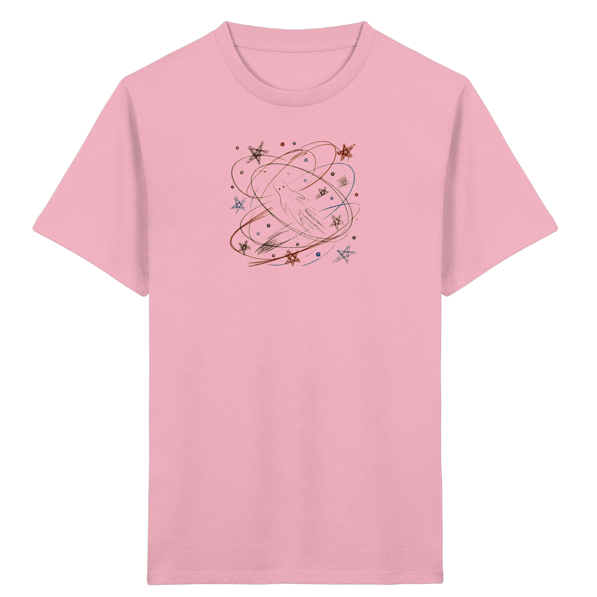 Verspieltes Kinder T-Shirt galaktischer Weltraum - Kinder Bio T-Shirt