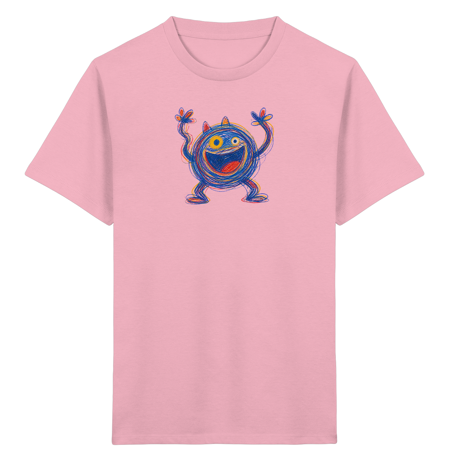 Fröhliches Wirbelmonster Shirt - Kinder Bio T-Shirt