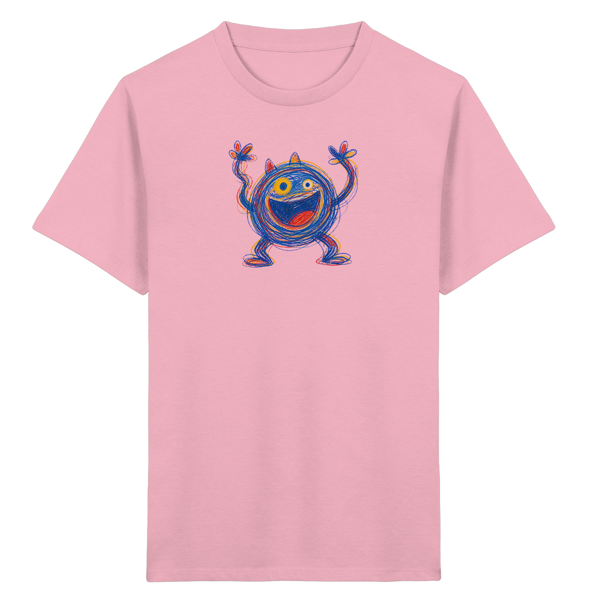 Fröhliches Wirbelmonster Shirt - Kinder Bio T-Shirt