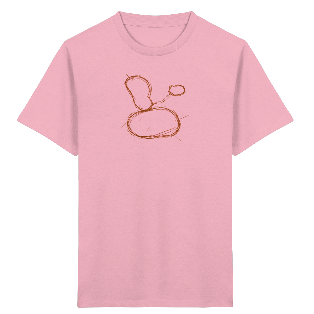 Kastanienbraune Formenfamilie Shirt - Kinder Bio T-Shirt