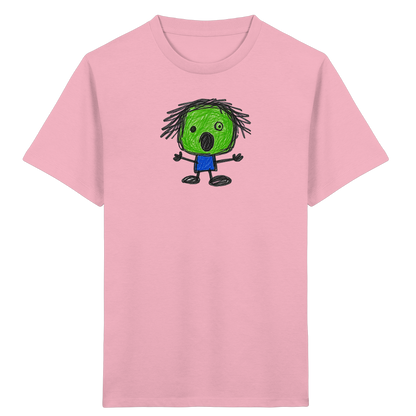 Kritzelkopf beim Staunen - Kinder Bio T-Shirt