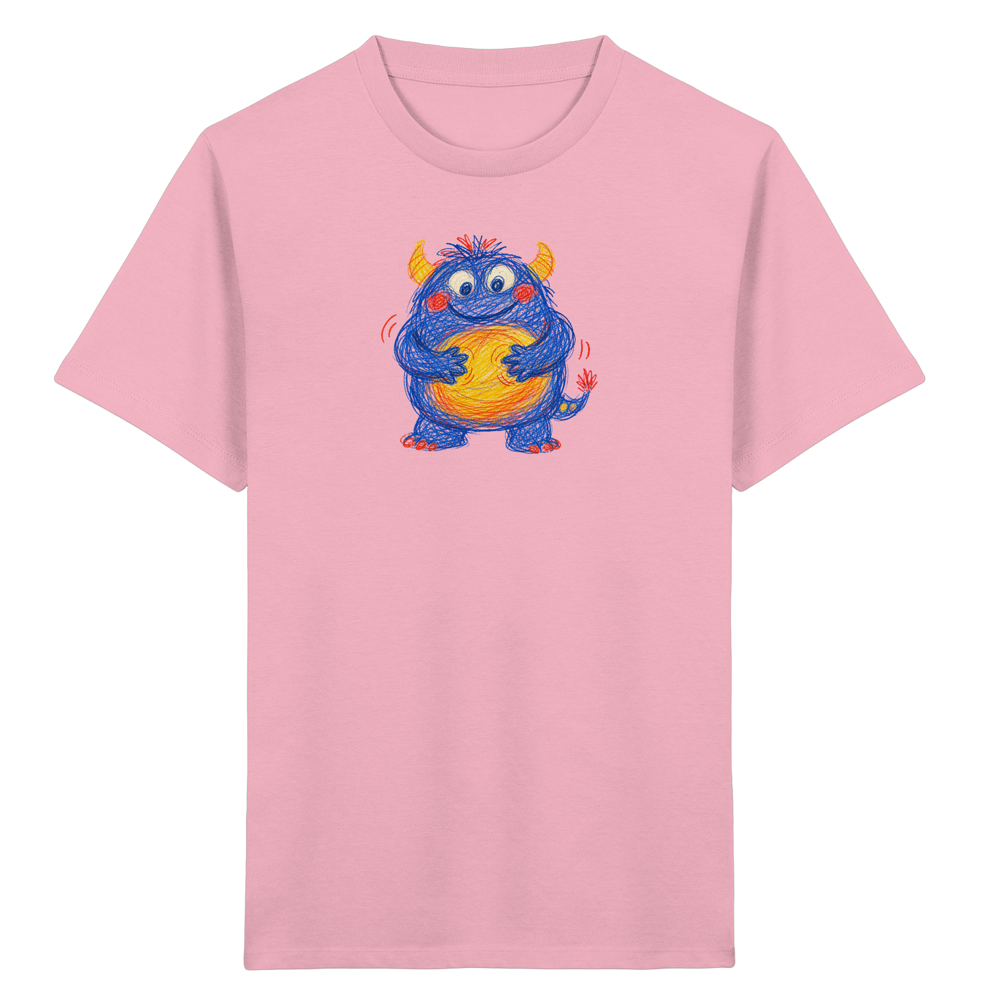 Bauchklopfer Monster Kinder Shirt - Kinder Bio T-Shirt