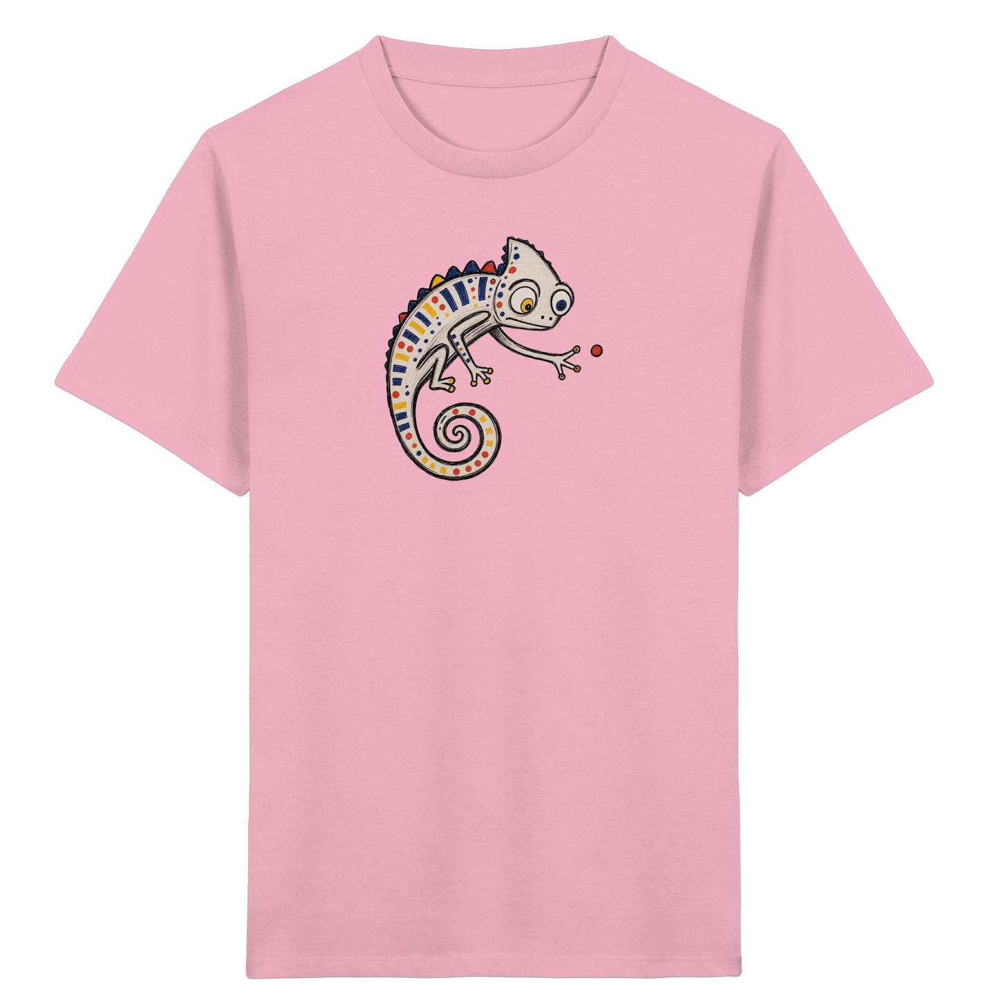 Verspieltes Chamäleon Kinder T-Shirt bunt - Kinder Bio T-Shirt
