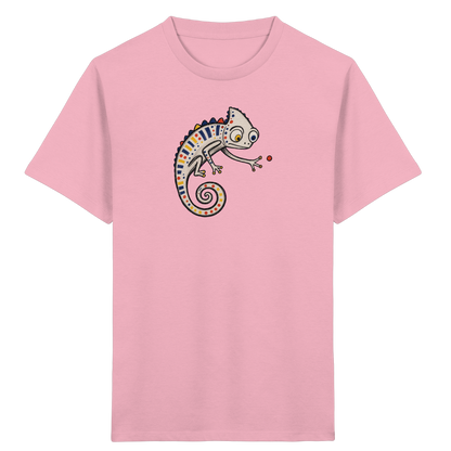 Verspieltes Chamäleon Kinder T-Shirt bunt - Kinder Bio T-Shirt