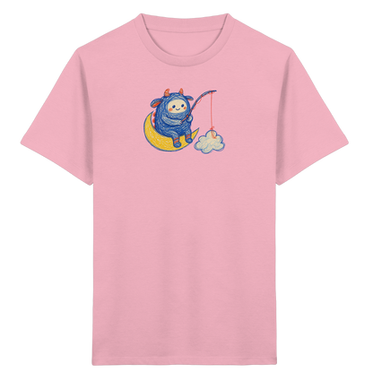 Kleiner Wolkenangler auf Mondsichel - Kinder Bio T-Shirt