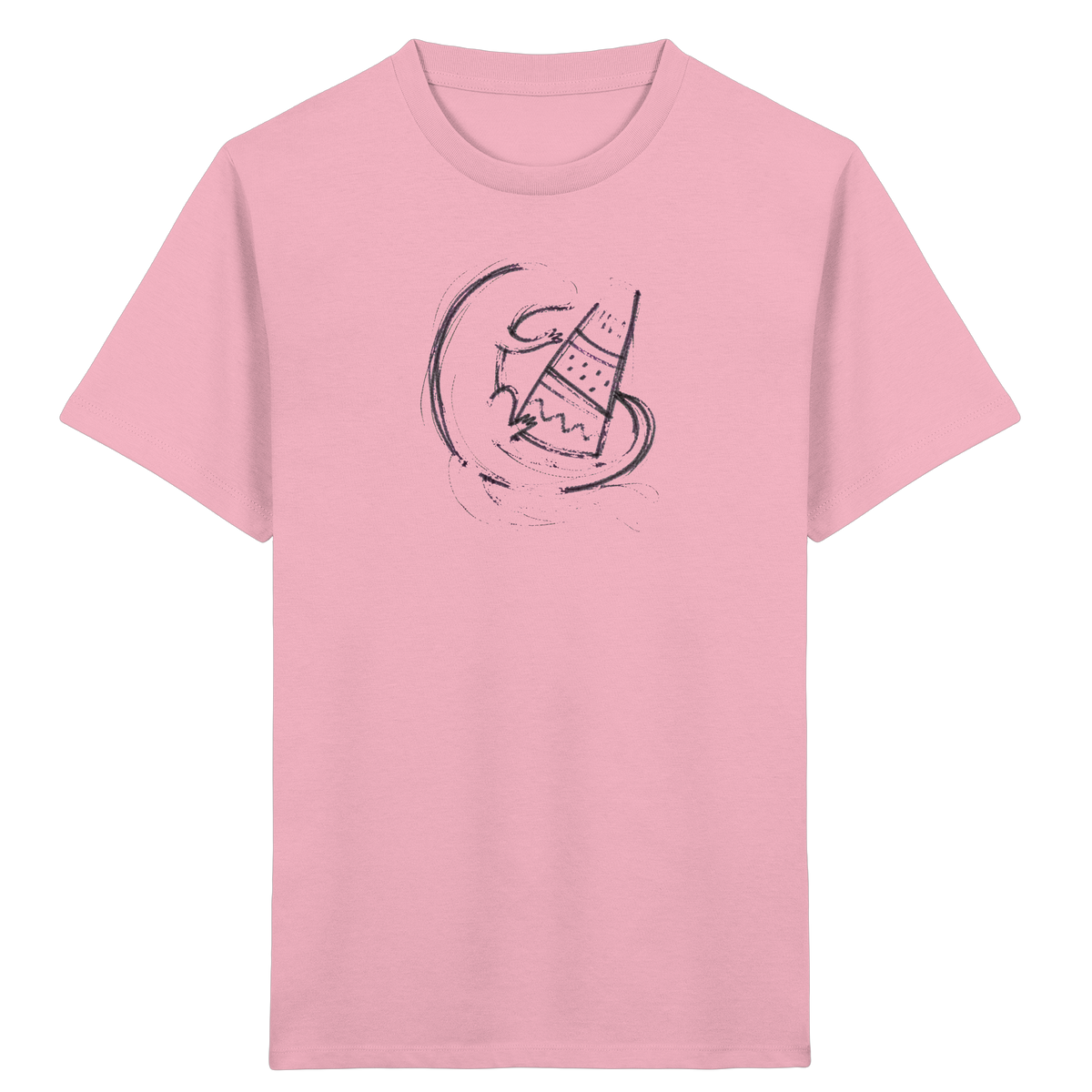 Otter mit grauer Schultüte - Kinder Bio T-Shirt