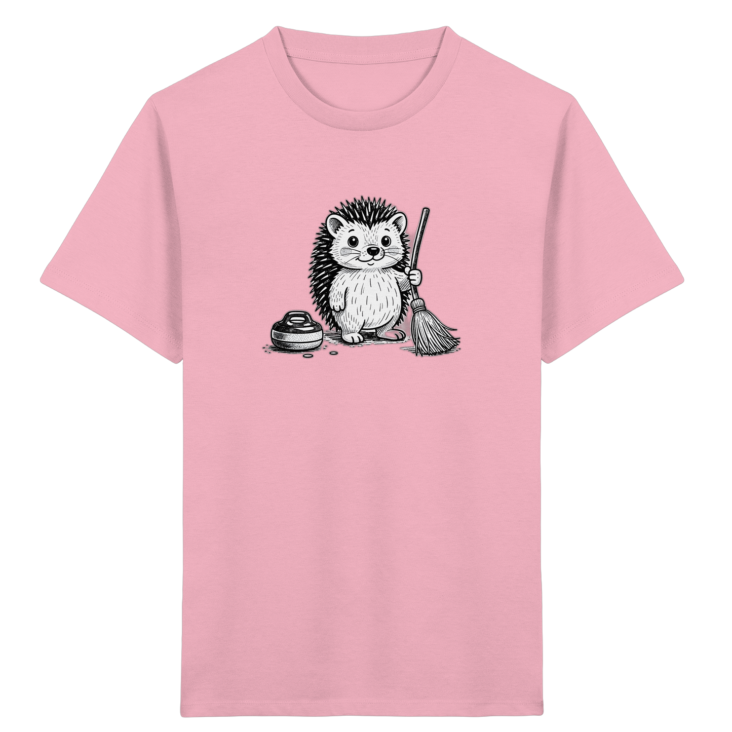 Igel beim Curling: Kinder T-Shirt - Kinder Bio T-Shirt