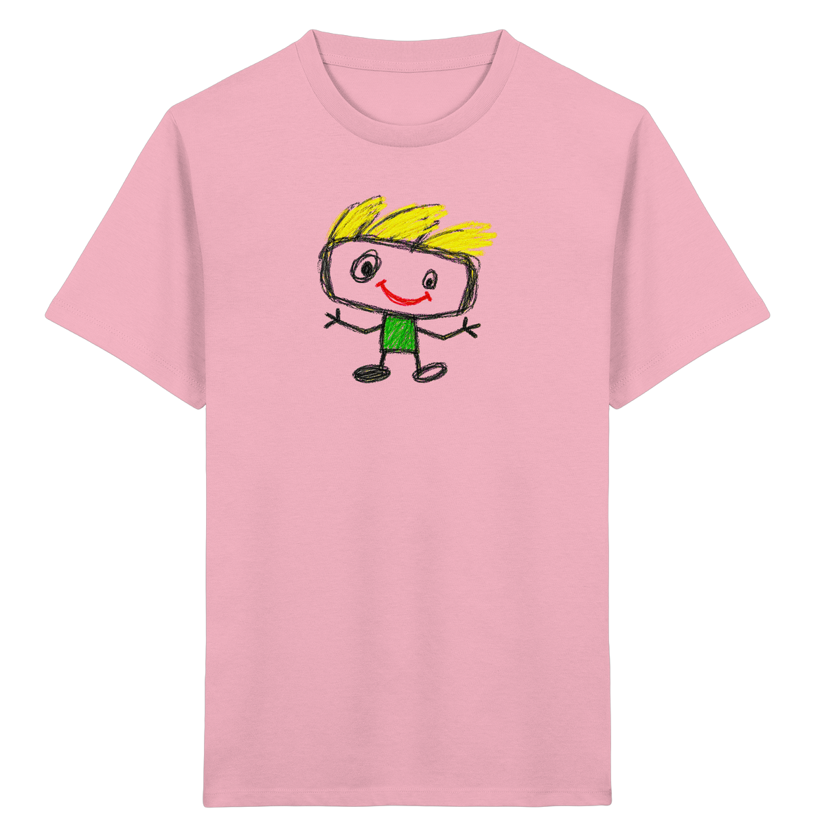 Kritzelkopf mit Windhaar - Kinder Bio T-Shirt