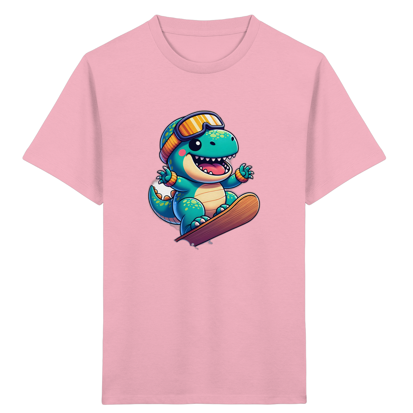 Dino Snowboard T-Shirt: Abenteuer pur!