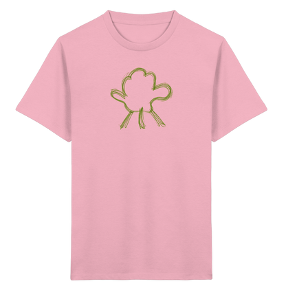 Olivgrüne Wolkenfigur Kinder Shirt - Kinder Bio T-Shirt