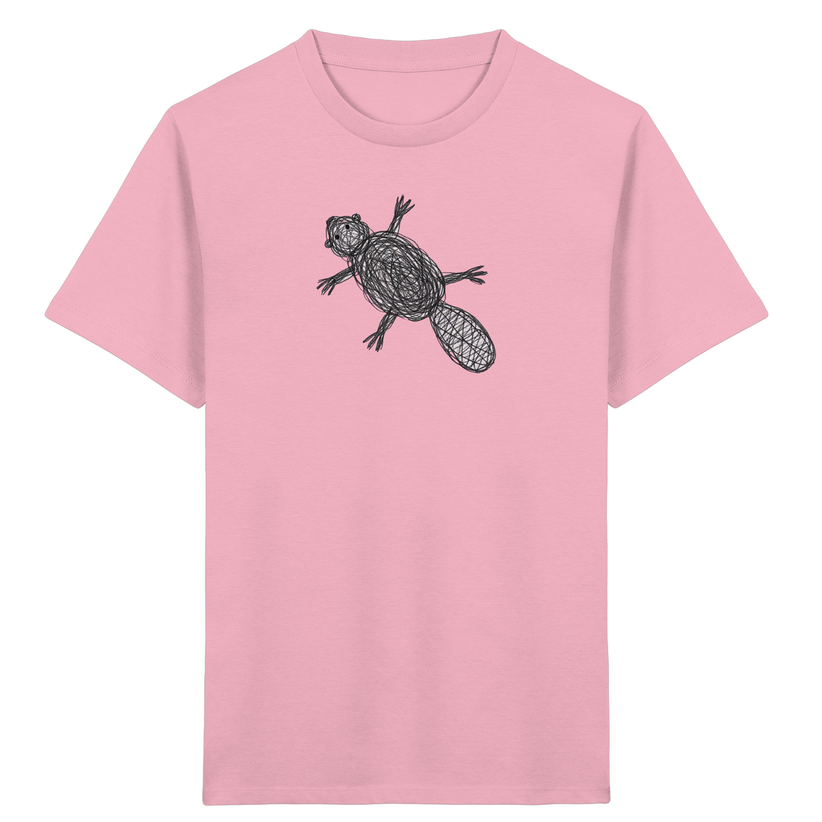 Biber von oben - Kinder Bio T-Shirt