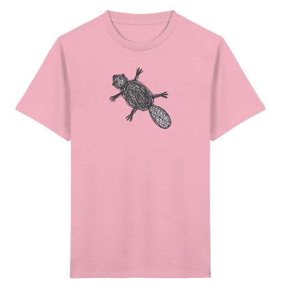 Biber von oben - Kinder Bio T-Shirt