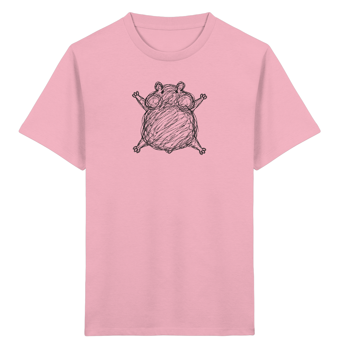 Hamster von oben gezeichnet - Kinder Bio T-Shirt