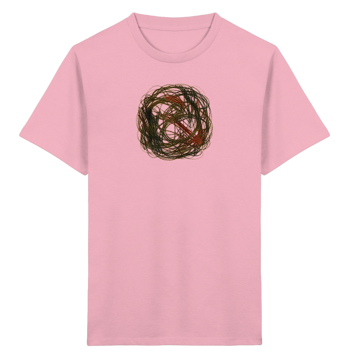 Wildes Kreide Knäuel Natur T-Shirt - Kinder Bio T-Shirt