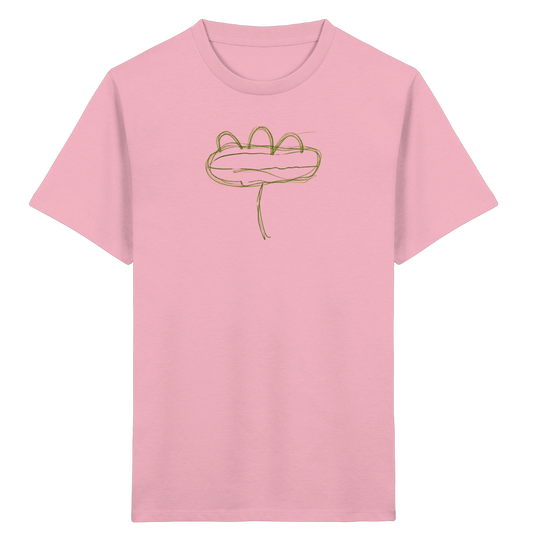 Moosgrüne Linieninsel Kinder T-Shirt - Kinder Bio T-Shirt