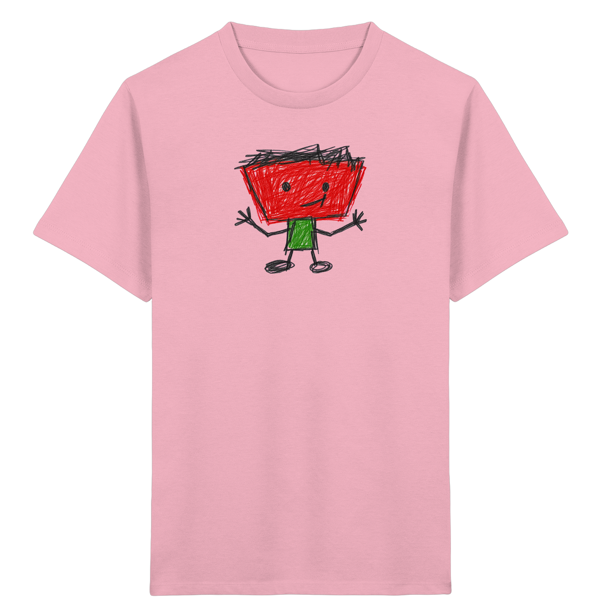 Kritzelkopf mit Zackenhaar - Kinder Bio T-Shirt