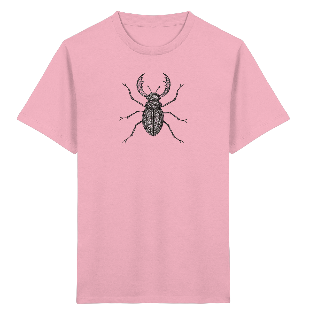 Hirschkäfer von oben - Kinder Bio T-Shirt