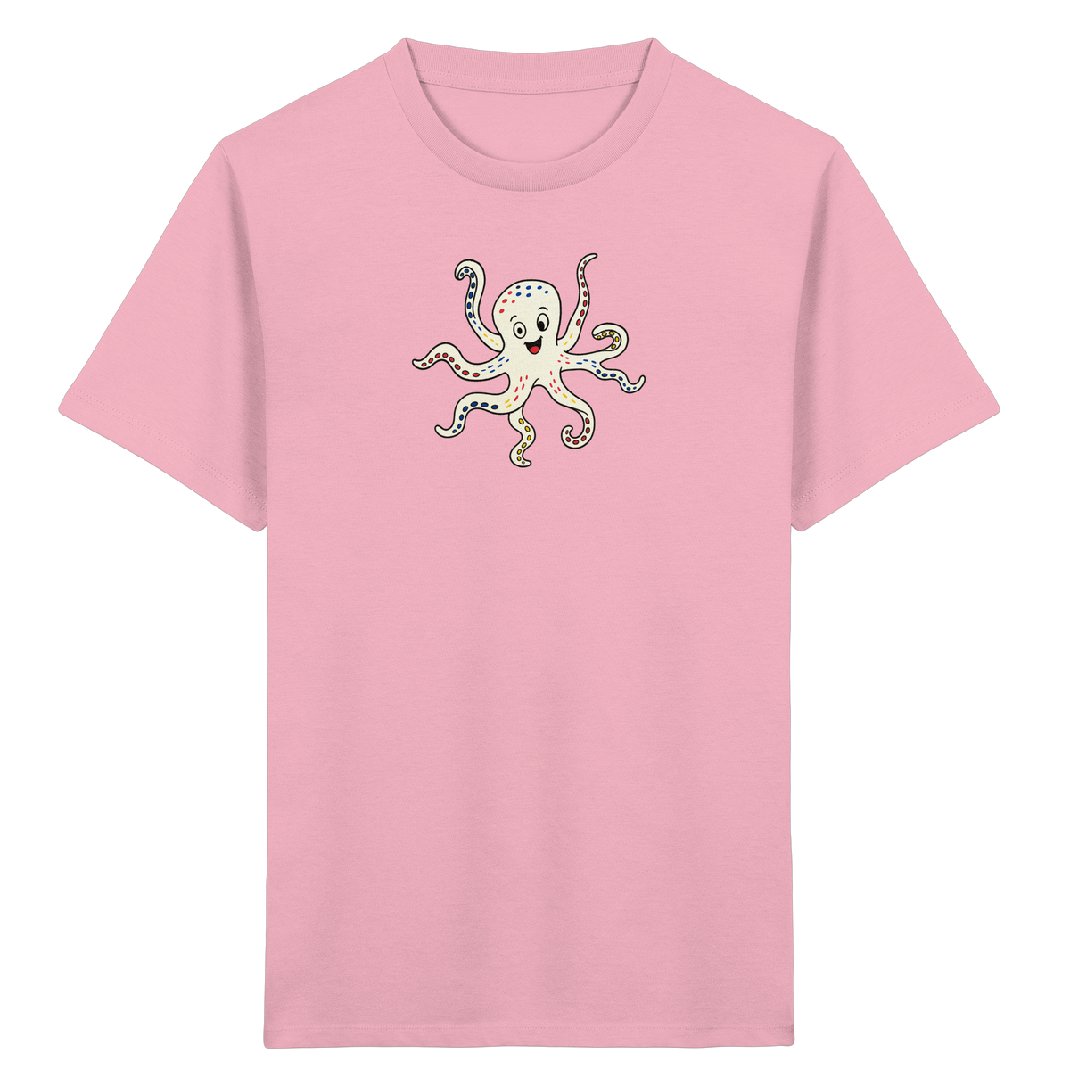 Fröhliches Kraken T-Shirt für Kinder - Kinder Bio T-Shirt