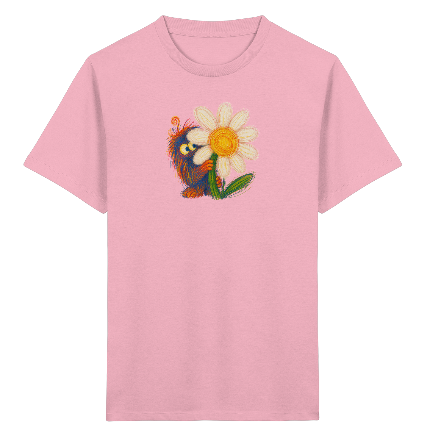 Gänseblümchen Monster Kinder T-Shirt - Kinder Bio T-Shirt