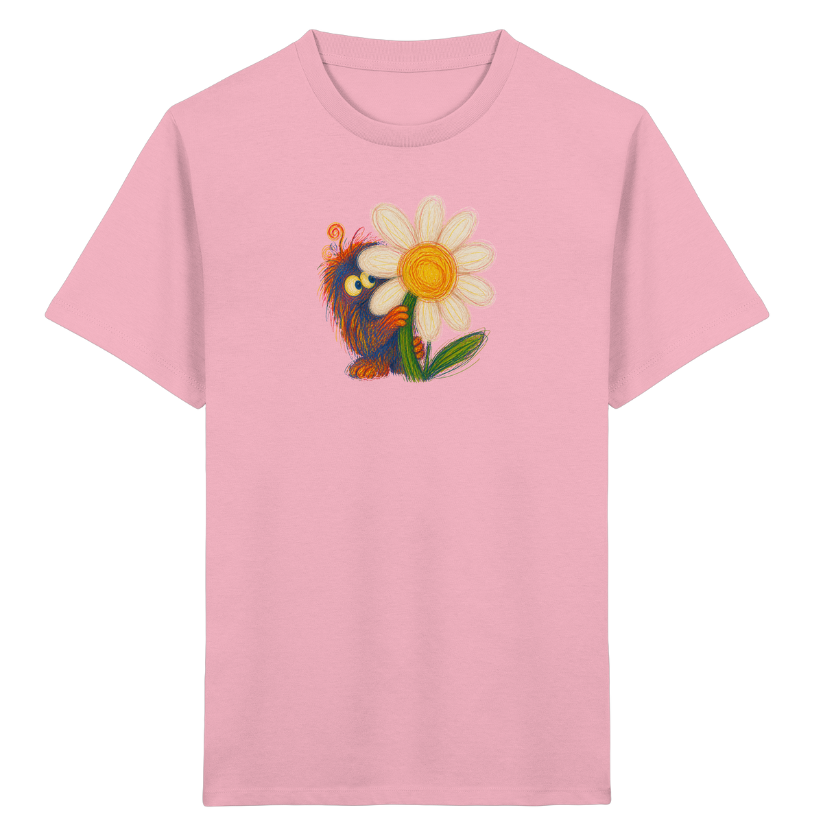 Gänseblümchen Monster Kinder T-Shirt - Kinder Bio T-Shirt