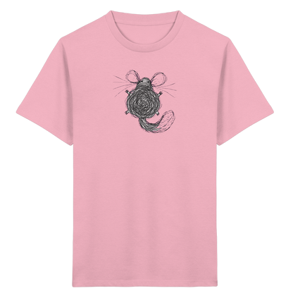 Chinchilla von oben gezeichnet - Kinder Bio T-Shirt