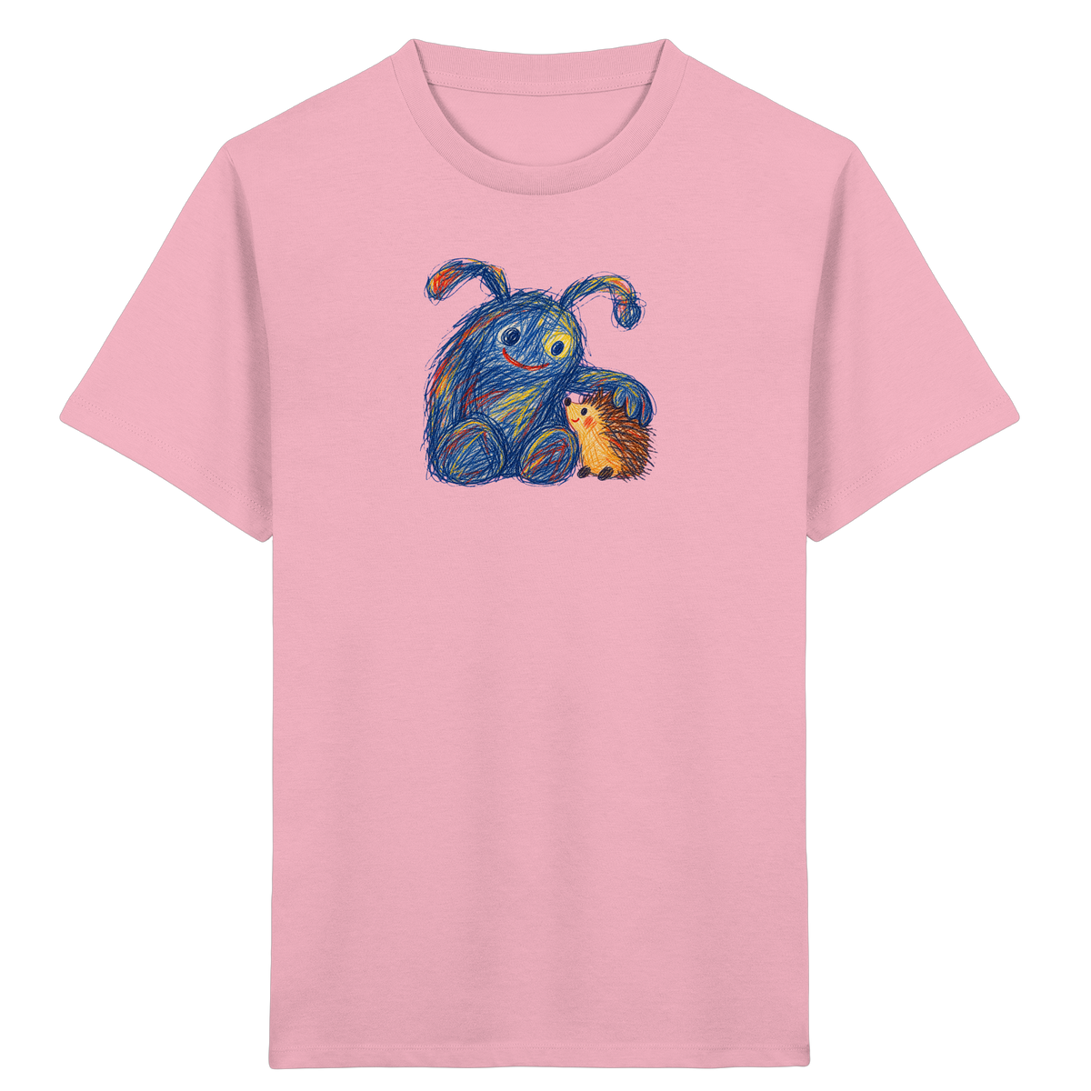 Igelkumpel Monster Freundschaft - Kinder Bio T-Shirt