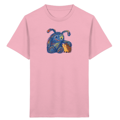 Igelkumpel Monster Freundschaft - Kinder Bio T-Shirt