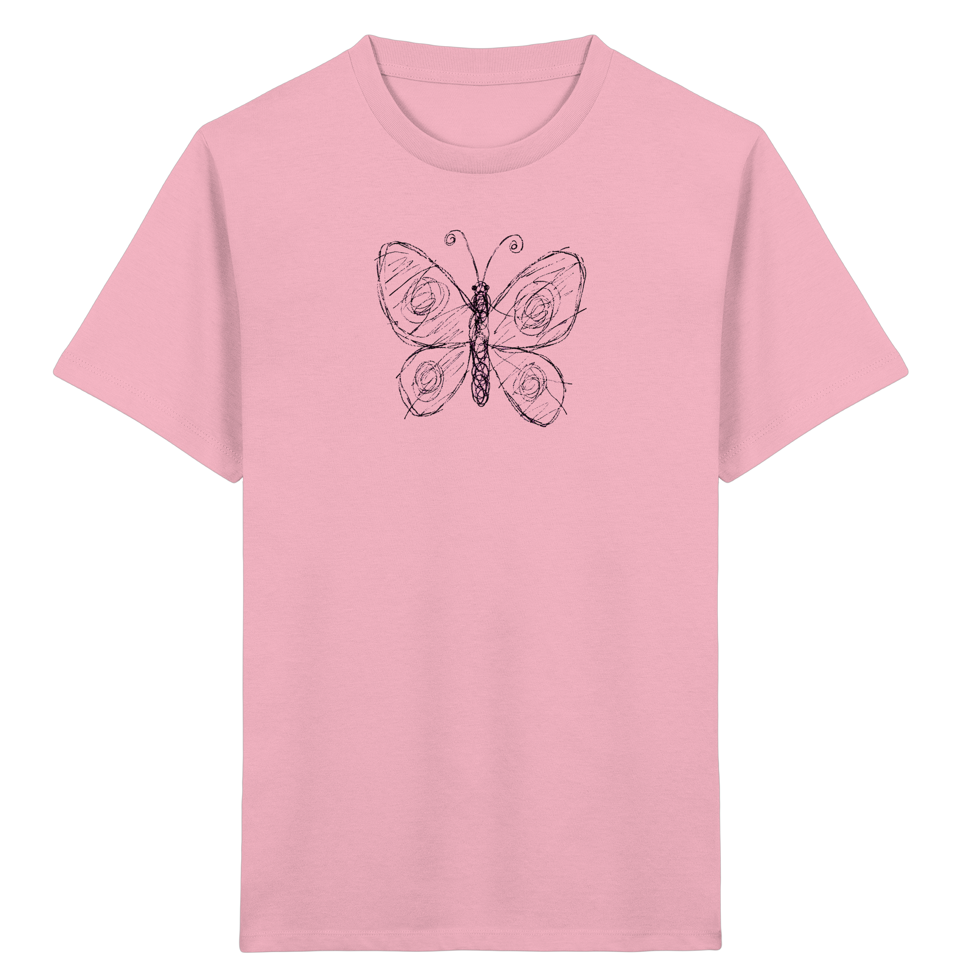 Kinder T-Shirt – Schmetterling von oben
