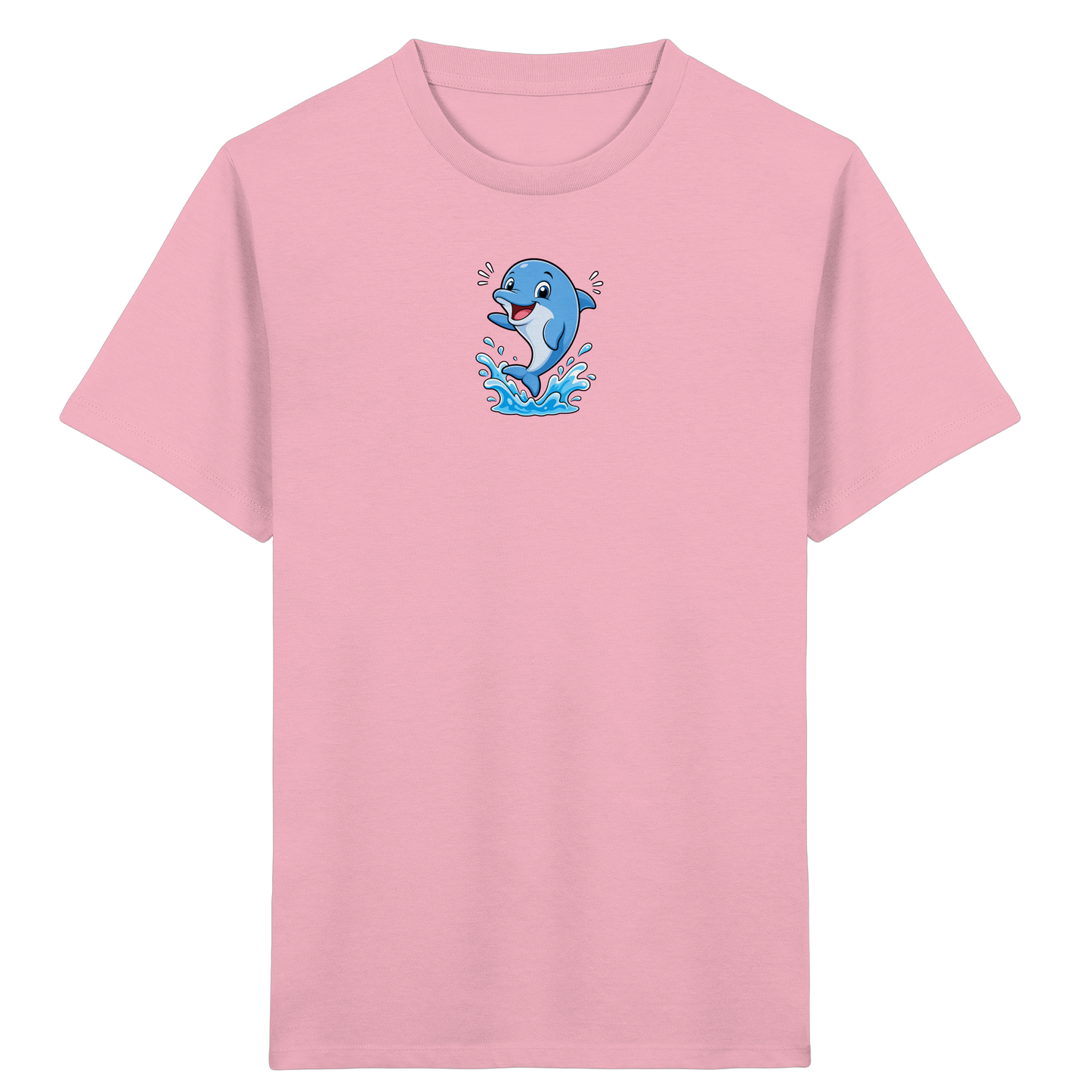 Fröhlicher Delphin: Springendes T-Shirt für Kinder - Kinder Bio T-Shirt