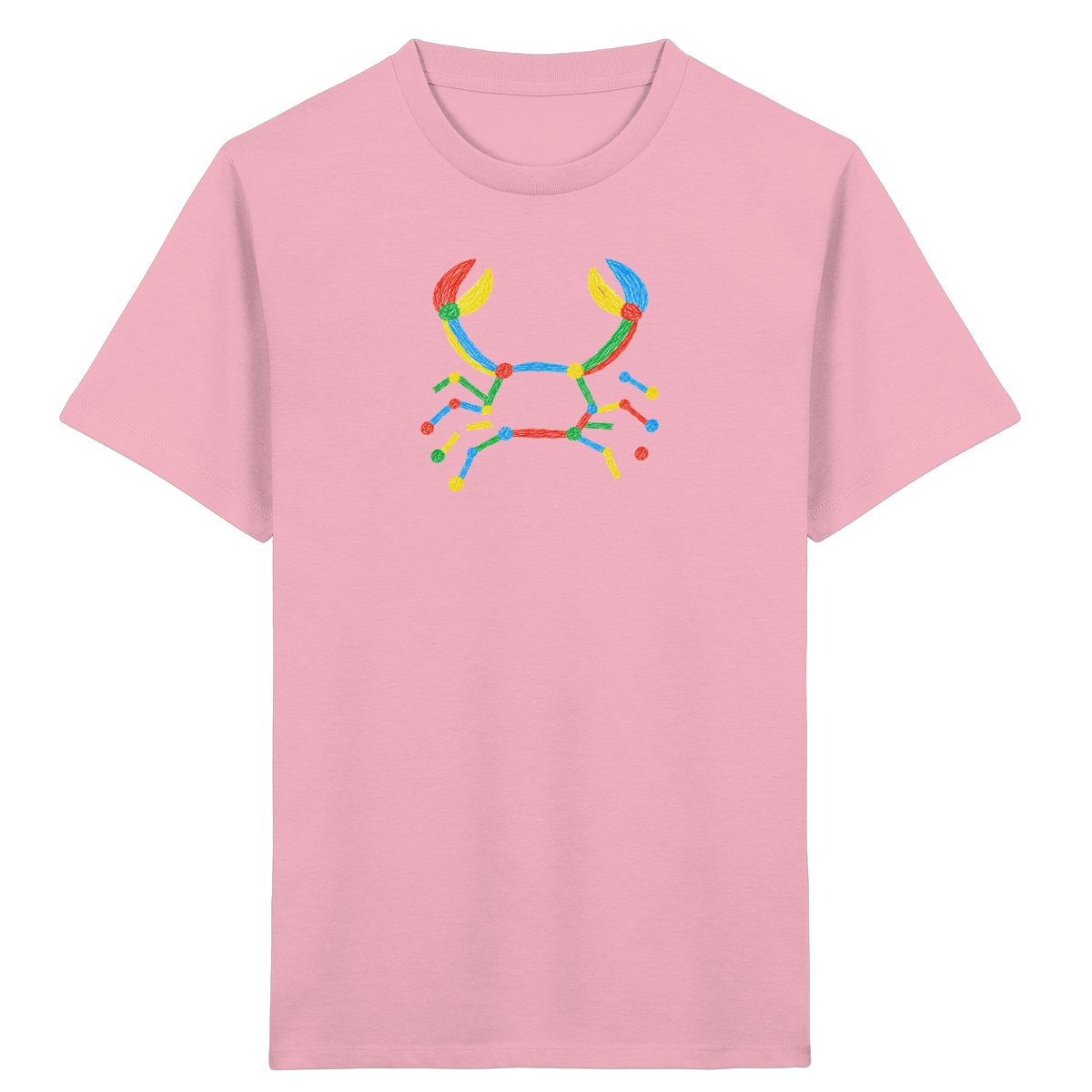 Bunte Farbpunkt Krabbe - Kinder Bio T-Shirt