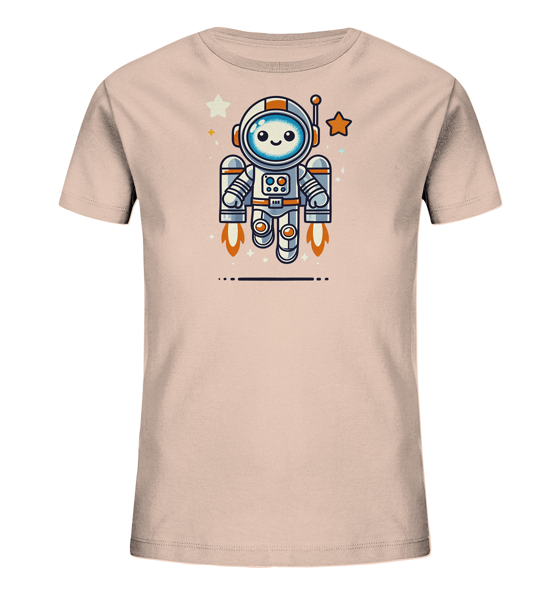 Kinder T-Shirt Astro-Roboter mit Jetpack - Kinder Bio T-Shirt