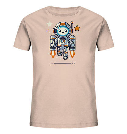 Kinder T-Shirt Astro-Roboter mit Jetpack - Kinder Bio T-Shirt