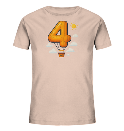 Ballon-Vier über Wolken Motiv auf Kinder T-Shirt