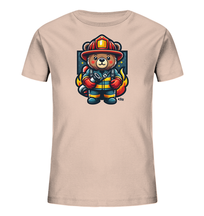 Kinder-T-Shirt mit Bär in Feuerwehrmontur