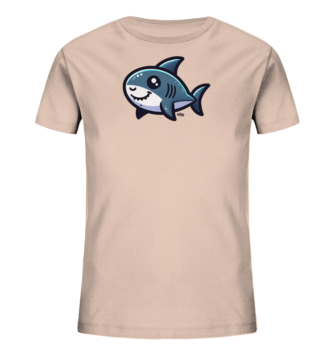 Kinder T-Shirt mit lachendem und zwinkerndem Hai
