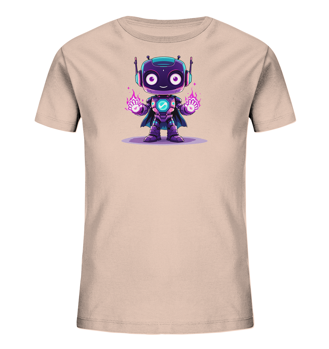 Onlineshop Shirts für Kinder - Das Bild zeigt ein Kinder-T-Shirt in einem erdigen Ocker-Braun-Ton. Auf der Vorderseite ist eine detaillierte Grafik einer cartoonartigen Maus zu sehen, die aufrecht sitzt und ein freundliches Lächeln zeigt. Neben der Maus steht die Zahl '6', die in einem passenden Braunton gestaltet ist. Über der Maus schwebt eine kleine Biene, was dem Design eine spielerische Note verleiht und es ideal für den sechsten Geburtstag oder einfach für Maus-Liebhaber macht.