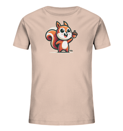 Kinder T-Shirt mit Eichhörnchen und Eichel