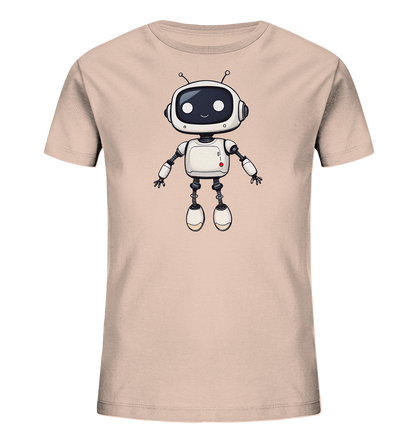 Roboterfreund mit großen Augen – Kinder-T-Shirt - Kinder Bio T-Shirt