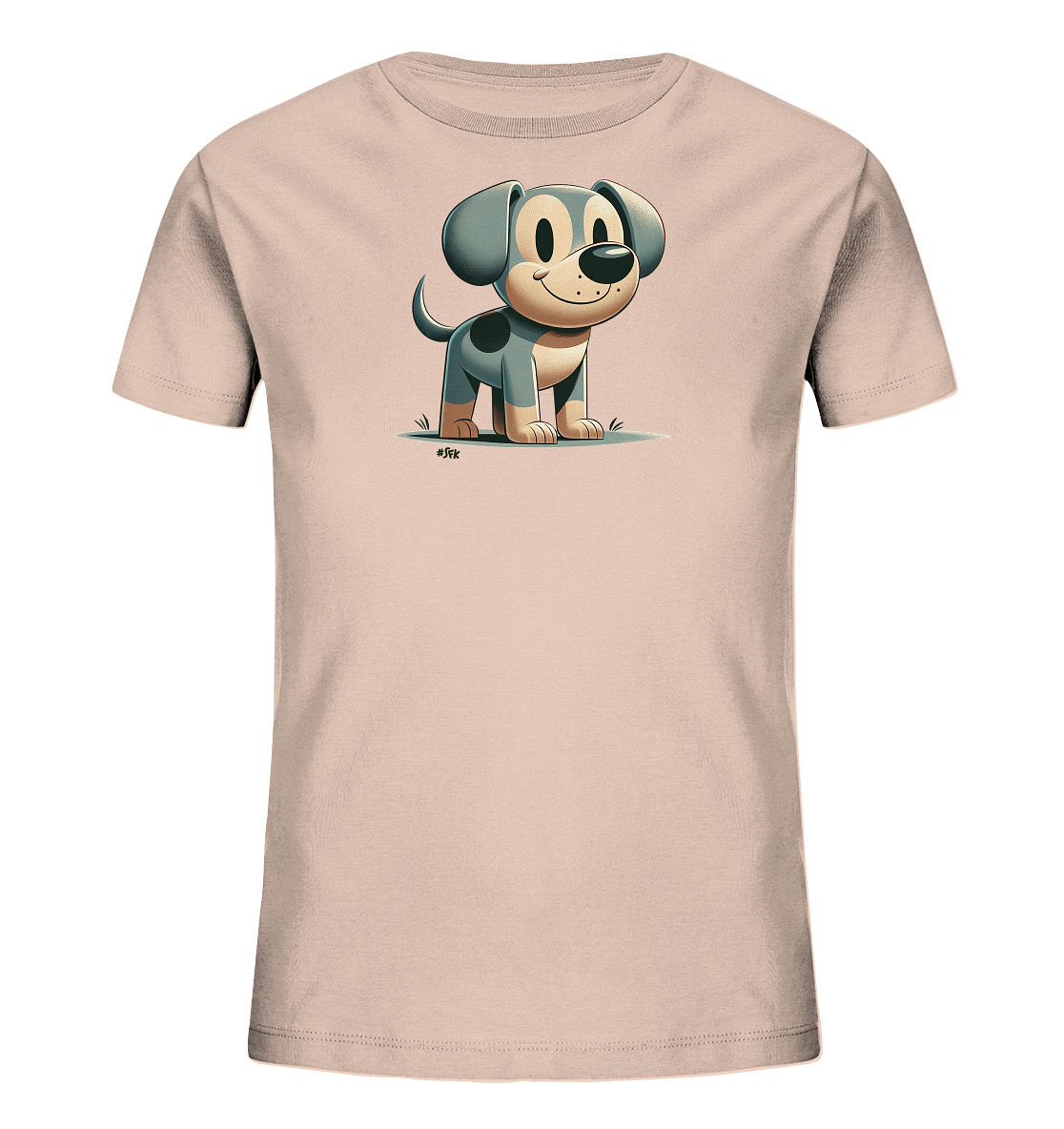 Lächelnder Hund Kinder T-Shirt