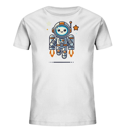 Kinder T-Shirt Astro-Roboter mit Jetpack - Kinder Bio T-Shirt