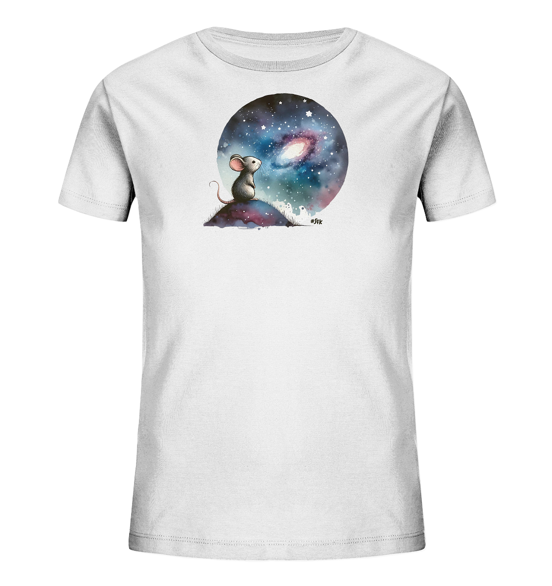 Kinder T-Shirt Maus unter dem Sternenhimmel