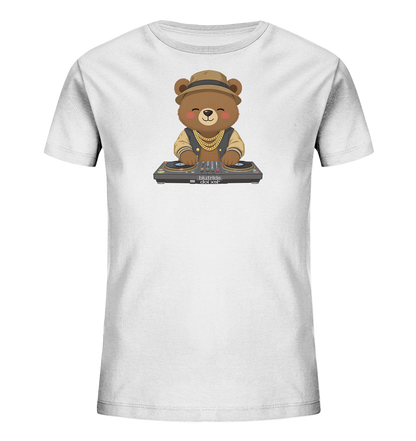 Bären-DJ mit Goldketten Motiv auf Kinder T-Shirt